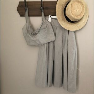 Crop top and skirt! Brand new size top 10 skirt 8